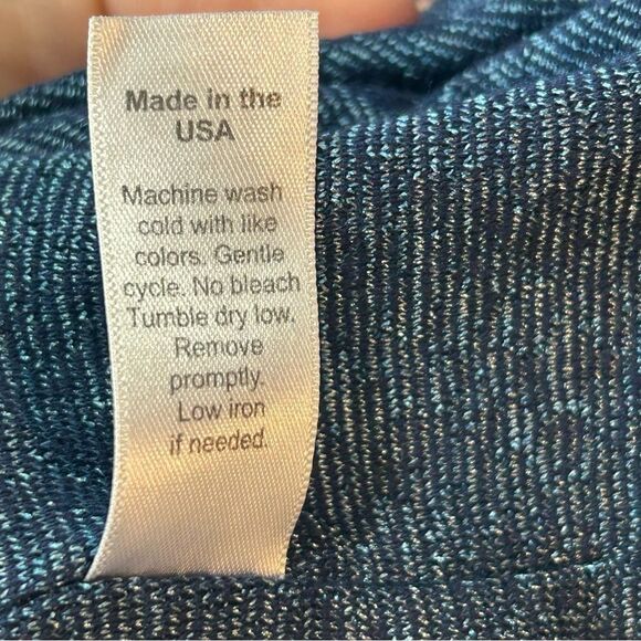 MICHAEL STARS WOMANS DRESS SMALL BLUE 0472 ruched tulip blouson Jordan mini - Picture 6 of 14